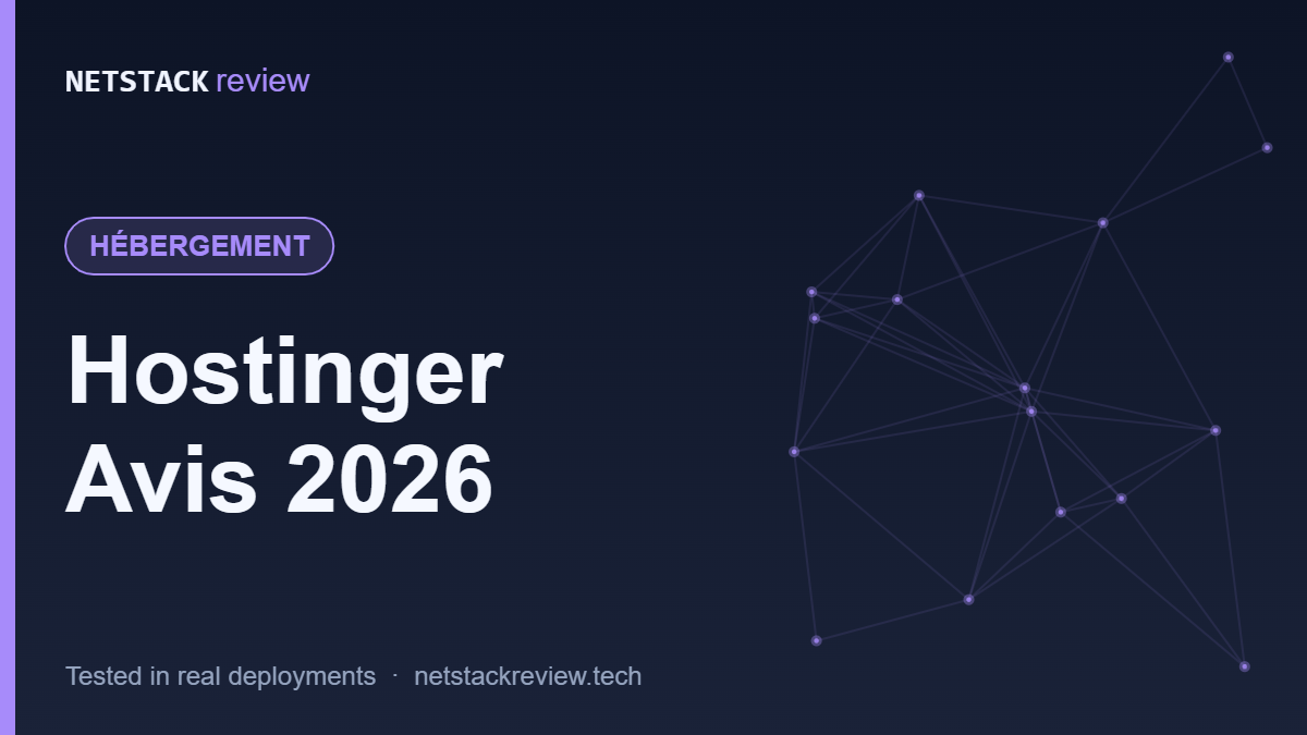 Hostinger Avis 2026 — HÉBERGEMENT